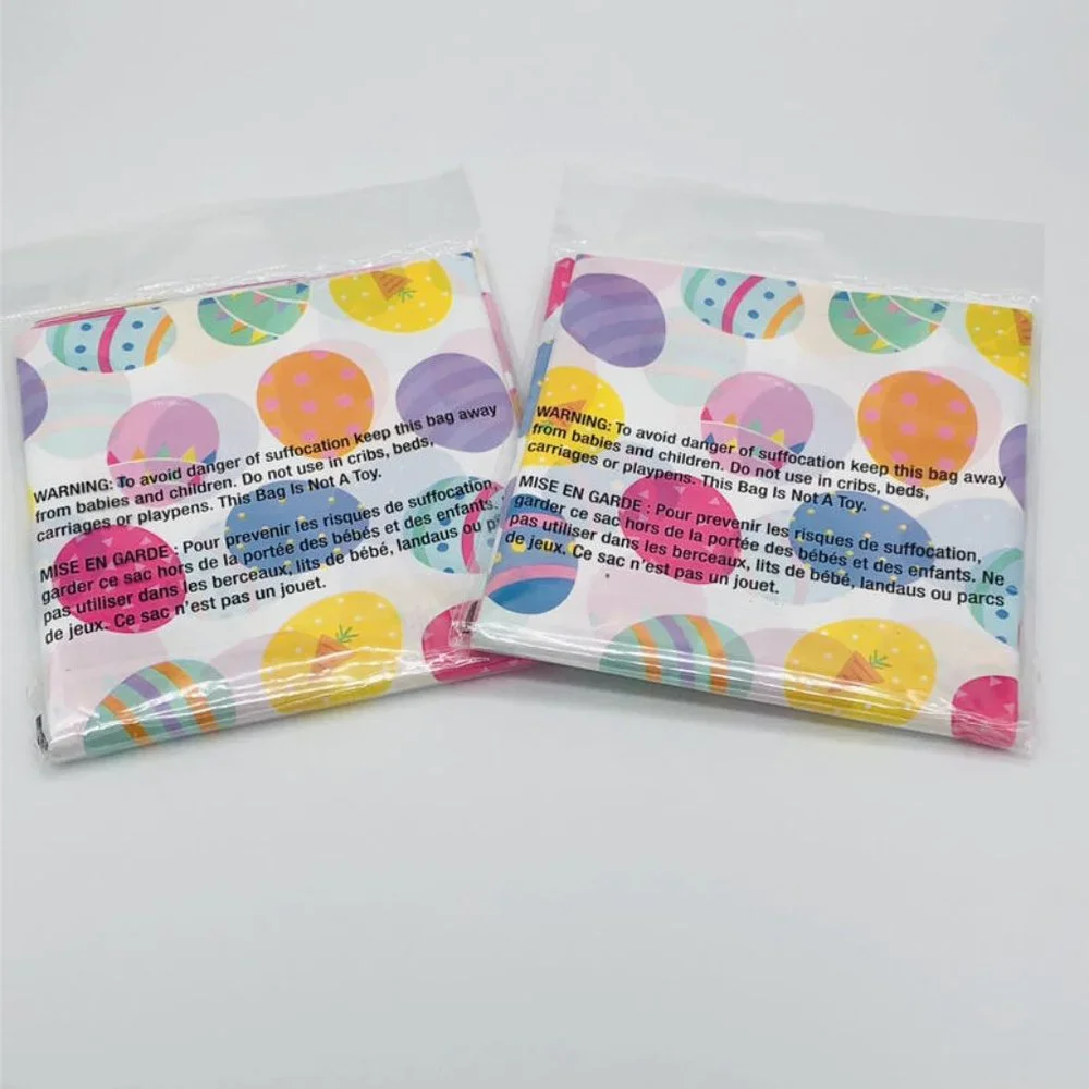 American Greetings Easter Eggs Tablecover Lot of 2 Tablecloths 54